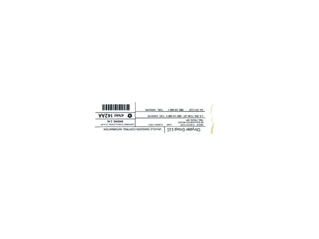 47480142AA - Labels: Vehicle Emission Control Information Label for Mopar Image image