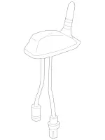 2108202075 - Electrical System: Antenna for Mercedes-Benz Image