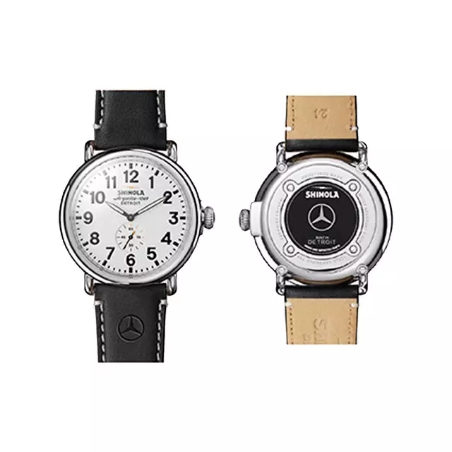 152567000 - : Mer Shinola 47mm Runwell Mercedes Watch for Mercedes-Benz Image