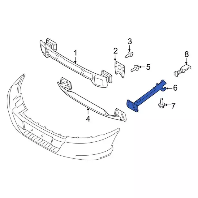 LK4Z6110120B - : Lower Extension for Ford: E-Transit, Transit-150, Transit-250, Transit-350, Transit-350 HD Image