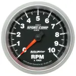 3697 - : GAUGE, TACHOMETER, 3 3/8", 10K RPM, IN-DASH, SPORT-COMP II for AutoMeter Image
