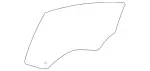 2187350500 - : Side Window Pane, Fixed for Mercedes-Benz: CLS400, CLS550, CLS63 AMG, CLS63 AMG S Image