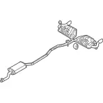 8T4Z5230A - Exhaust: Muffler &amp; Pipe for Ford: Edge | Lincoln: MKX Image