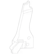1187271100 - Front Doors: Reinforcement for Mercedes-Benz: CLA250, CLA35 AMG, CLA45 AMG, CLA45 AMG S Image