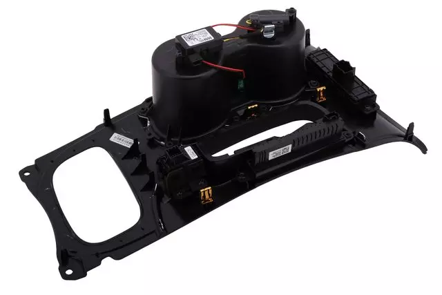 Dark Zebrano Front Floor Console Trim Plate - GM (23348131)