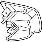 9E5Z3D758AB - Steering: Cover for Ford: Fusion Image