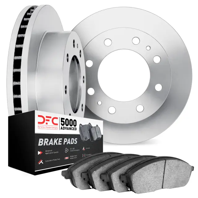 650248079 - : DFC Brake Rotor with 5000 Advanced Brake Pads for DYNAMIC FRICTION Image