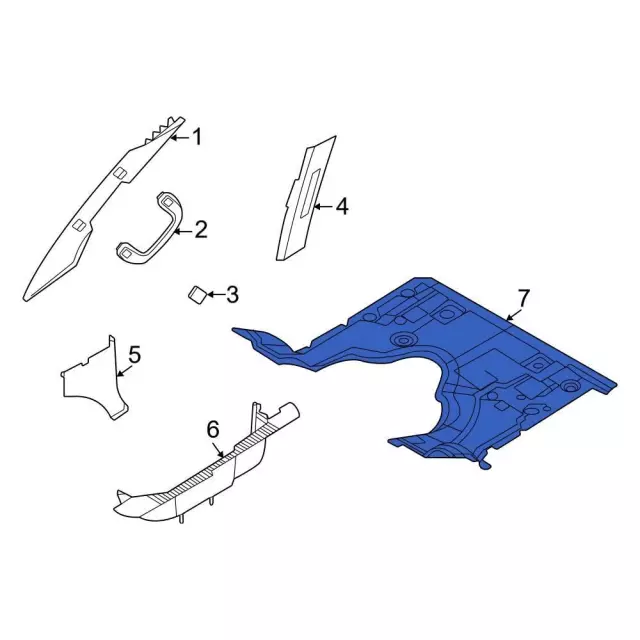 LC2Z3513010AB - Body: Floor Cover for Ford: E-350 Super Duty, E-450 Super Duty Image