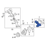 LK4Z18D473D - : Engine Auxiliary Water Pump for Ford: Transit-150, Transit-250, Transit-350, Transit-350 HD Image