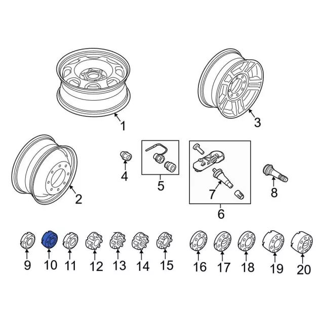 Wheel Cap - Ford (HC3Z-1130-EA)