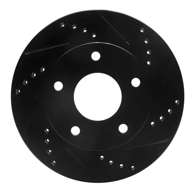 63348005R - : DFC Brake Rotor - Drilled and Slotted - Black for DYNAMIC FRICTION Image