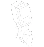 211860466964 - Rear Seat Bench: Seat Belt Buckle for Mercedes-Benz: E320, E500, E55 AMG Image