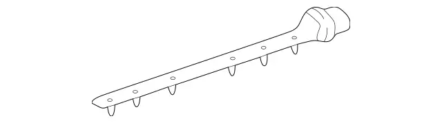 2156980798 - Body: Rocker Molding Seal for Mercedes-Benz Image