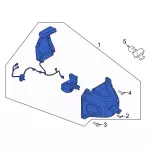 M2DZ7847076M - Body: Spare Carrier for Ford: Bronco Image