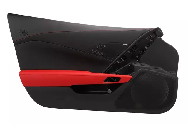 Red Front Driver Side Door Interior Trim Panel - GM (84586689)