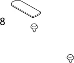 155310611 - Body: Rear Panel Trim Clip for Infiniti Image