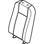 CK4Z6366601CR - Body: Seat Back Cover for Ford Image