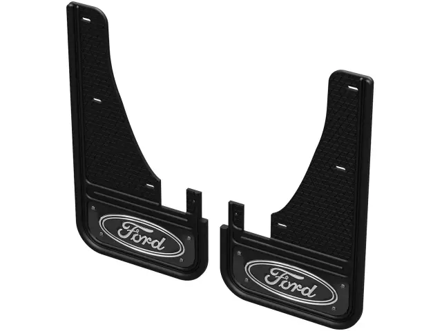 VLJ6Z16A550C - Exterior: 2020-2025 Ford Escape - Splash Guards - Front Pair - Blue Ford Logo for Ford: Escape Image