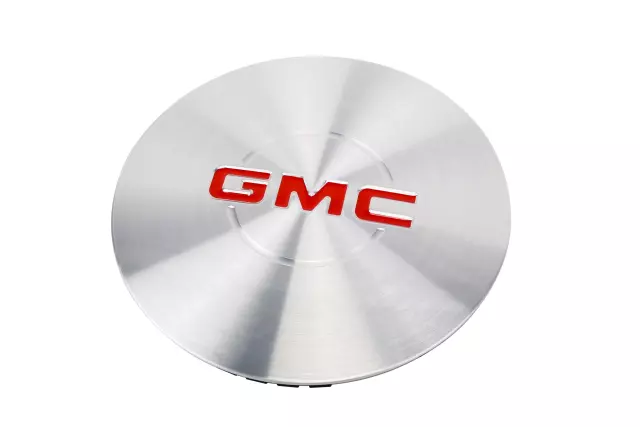 15040220 - : Button Style Center Cap with GMC Logo for GMC: Safari, Sierra 1500, Sierra 1500 HD, Sierra 2500, Sierra 2500 HD, Sierra 3500 Image