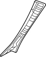 76912HW00D - : Windshield Pillar Trim for INFINITI: QX30 Image