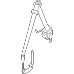 GR3Z76611B09AC - Body: Seat Belt Assembly for Ford Image