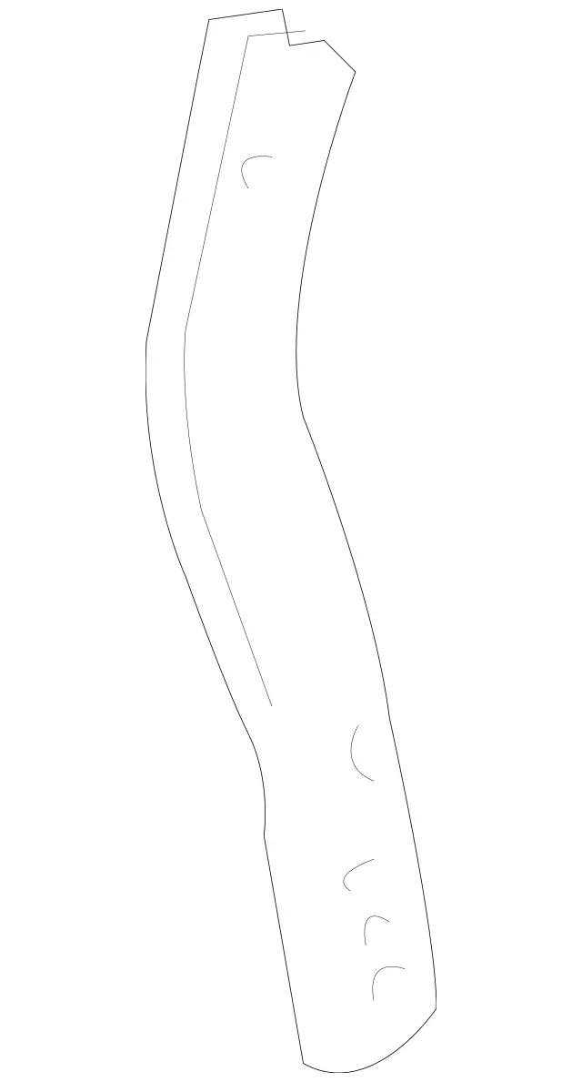 2196830114 - Body: Center Reinforced Lower Bracket for Mercedes-Benz Image