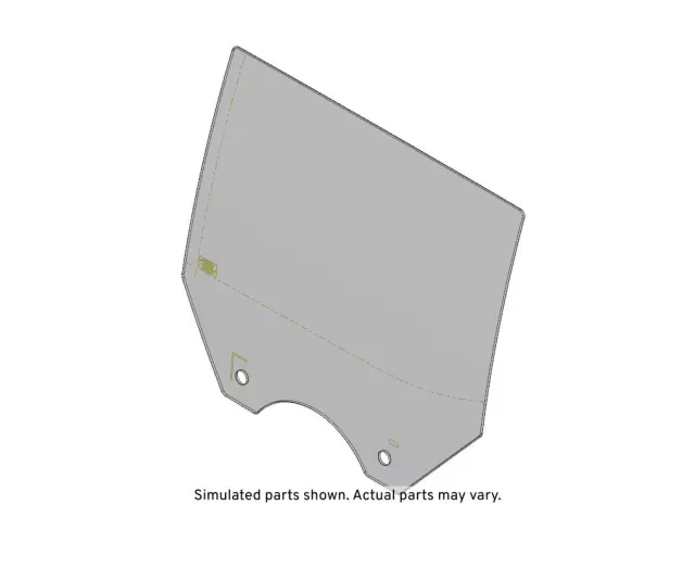 84809788 - : Part# 84809788 Rear Driver Side Door Window for GMC: Hummer EV Pickup, Hummer EV SUV Image