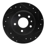 63347044R - : DFC Brake Rotor - Drilled and Slotted - Black for DYNAMIC FRICTION Image