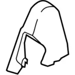 FA1Z5867460AA - Body: Hinge Cover for Ford: Edge | Lincoln: MKX, Nautilus Image