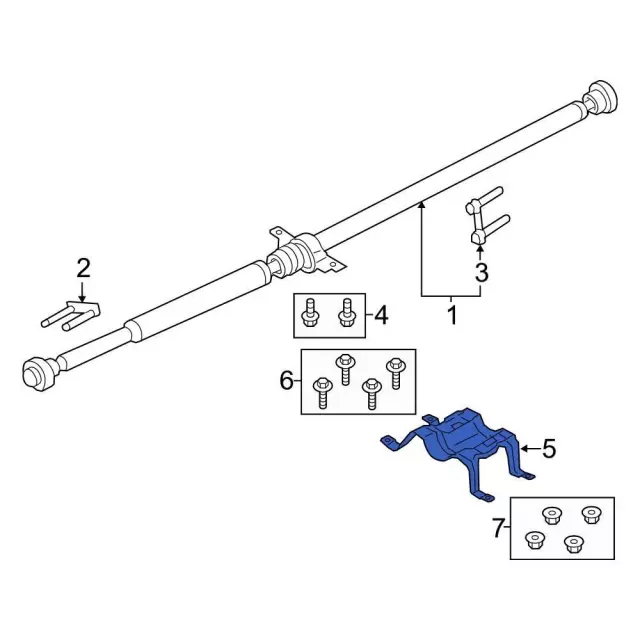 Drive Shaft Center Support - Ford (GD9Z-4B403-A)