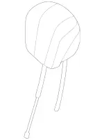 22297050021B55 - Body: Headrest for Mercedes-Benz Image