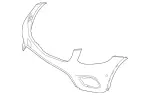 25388542029999 - : Exchange Trim, Bumper for Mercedes-Benz Image