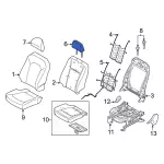 ML3Z96610A60A - Body: Headrest for Ford: F-150 Image