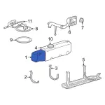 F87Z9002BA - Fuel System: Fuel Tank for Ford Image image