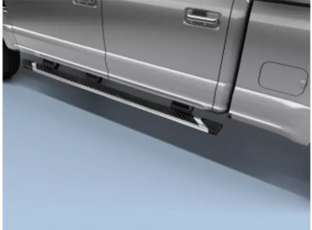 Step Bars, 5 Inch, Chromed Aluminum - Ford (HC3Z-16450-EB)