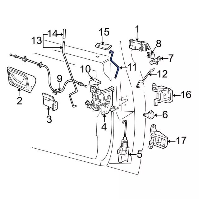 F87Z1022153BA - Body: Control Rod for Ford Image
