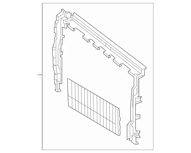 2535052000 - Radiator: Air Duct Segment for Mercedes-Benz: GLC63 AMG, GLC63 AMG S Image image