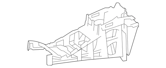 2516807800 - Body: Console Base for Mercedes-Benz Image