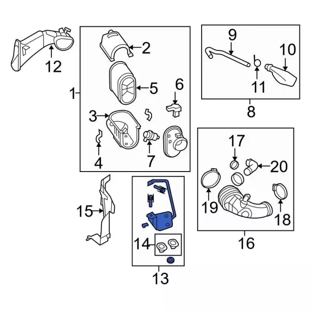 7C3Z9647D - Engine: Mount Bracket for Ford: F-250 Super Duty, F-350 Super Duty, F-450 Super Duty Image
