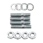8008 - : Carburetor Stud Kit - (5/16"-18 x 1-1/2") in Zinc Finish for Edelbrock Image