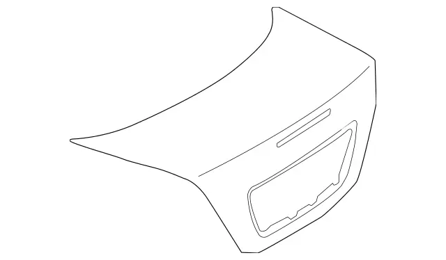 209750027528 - Body: Trunk Lid for Mercedes-Benz Image