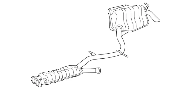 2124908335 - : Exhaust Gas Line for Mercedes-Benz Image