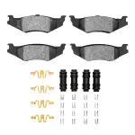1551051201 - : DFC 5000 Advanced Pads - Semi-Metallic and Hardware Kit for DYNAMIC FRICTION Image