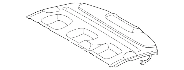 22069021499C07 - Body: Package Tray for Mercedes-Benz Image