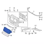 LB5Z8312B - : 2020-2024 Ford Police Interceptor Utility - Air Deflector for Ford: Police Interceptor Utility Image