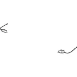 DL3Z1662419AK - Body: Release Handle for Ford: F-150, F-250 Super Duty, F-350 Super Duty, F-450 Super Duty Image