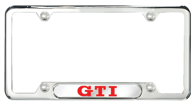 ZVW355025 - Exterior: License Plate Frame - Gti (Red) for Volkswagen Image