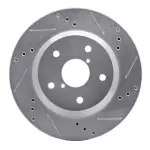 63113046R - : DFC Brake Rotor - Drilled and Slotted - Silver for DYNAMIC FRICTION Image