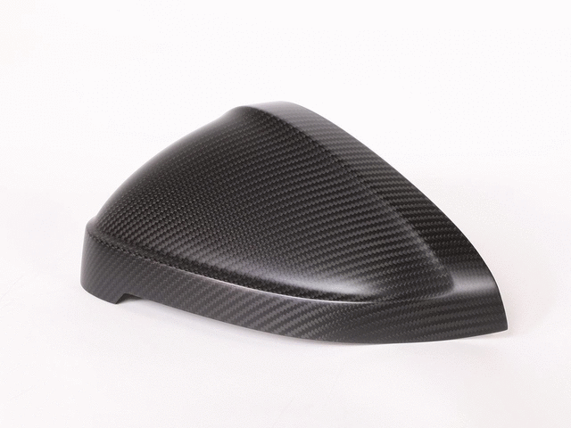 A4, S4 (2017-2021) Carbon Fiber Mirror Caps Without Audi Side Assist - Matte Finish - Audi (8W0-072-530-B-3Q0)
