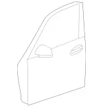 2537200405 - : Door Shell for Mercedes-Benz Image